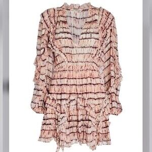 NWT Ulla Johnson Aberdeen Tie-Dye Mini Dress